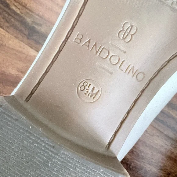 Bandolino Women’s Lindio Bow Slip-On Tailored Loafers 8.5 M Shoes Neutral Beige - Picture 11 of 12